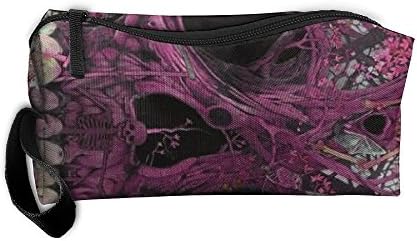 Skull Tree Mushroom Butterfly Makeup Cosmetics Pouch Travel Hanging Organizer Kit Bag