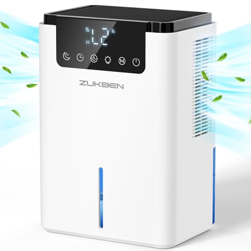 Dehumidifiers for Home,75OZ Water Tank,500 sq ft Quiet Dehumidifier with 2 Modes,Auto