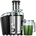Juicer Machine, Aicok Juice Extractor, 800W Centrifugal Juicer with 3'' Wide Mouth, Dual Speed Stainless Steel Juicer with Anti-drip Mouth, Non-slip feet, BPA Free