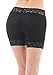 Yulee Women's Sexy Lace Thin Stretch Short Leggings 2 Pack Boxer Briefs