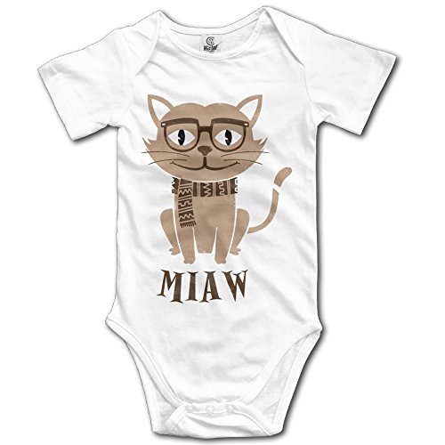 Funny Vintage Unisex Miaw Cat Climb Sleepwear Clothes Newborn