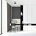 Light Society Vita Flush Mount Ceiling Light, Oil Rubbed Bronze with Clear Glass Shade, Vintage Industrial Modern Lighting Fixture (LS-C246-ORB)