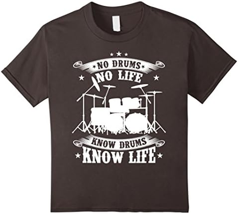 Kids Drums Tshirt 6 Asphalt