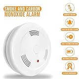 Combination Photoelectric Smoke and Carbon Monoxide Detector Alarm, Protect Your Home from Fire and Gas Leaks