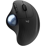 Logitech Ergo M575 Wireless Trackball Mouse - Easy Thumb Control, Precision and Smooth Tracking, Ergonomic Comfort Design, fo