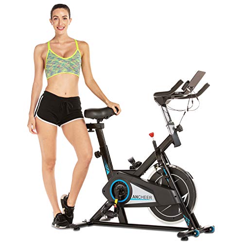ANCHEER Exercise Bike for Home, Smooth & Quiet, Stationary Bike for