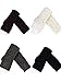 Tatuo 4 Pairs Women's Crochet Fingerless Gloves Knit Arm Warmers Sleeves Rhombus Gloves Thumb Hole Mittens (black, dark gray, white, coffee)