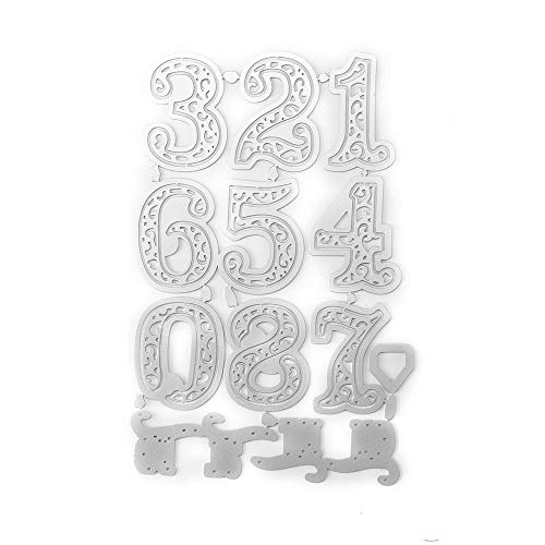Number Metal Cutting Dies Stencil Scrapbooking Embossing Card Craft Cutting Dies Stencils - Thumbnail 6