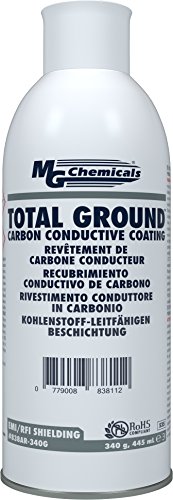 MG Chemicals Total Ground Carbon Conductive Coating, 12 oz, Aerosol Can