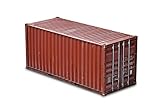 Red Freight Shipping Container Isolated on White with Soft Shado Vinyl Wall Sticker - 24