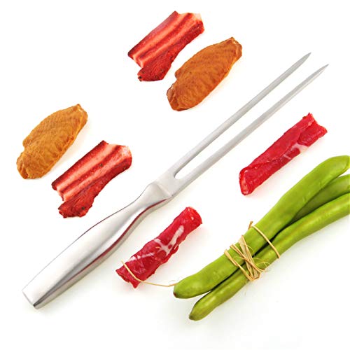 Kakamono Chef pro Stainless Steel Carving Fork Barbecue Fork BBQ Tools Meat Forks 12 Inch (10.5 Inch) - Thumbnail 2