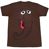 Sesame Street Snuffy Face Adult T-Shirt-XX-Large