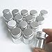Luo House 20pcs Sample Vials Clear Glass Bottles with Aluminum Caps Jars Small Bottle 5ml