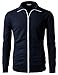 H2H Mens Active Slim Fit Track Jacket Zip-up Long Sleeve Training Basic Designed