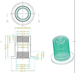 1" bulkhead slip x slip NPT Standard 2-Pair