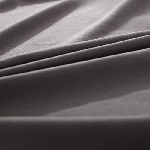 Body Pillow Cover, Luxury Soft Removable Body Pillow Case - Long Body Pillow Protector 21"x54" with Zipper Closure (Grey,21"x54") - Thumbnail 5