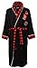 Marvel Deadpool Adult Plush Robe with Embroidered Patches (Large) Black
