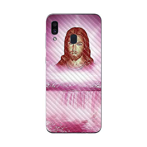 MightySkins Carbon Fiber Skin for Samsung Galaxy A20 / A30 - Jesus | Protective…