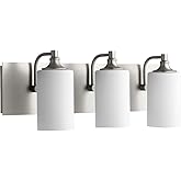 Quorum International 5009-3-65 I Celeste Collection Three Light Bathroom Vanity - Satin Nickel Finish I LED Compatible I Mode