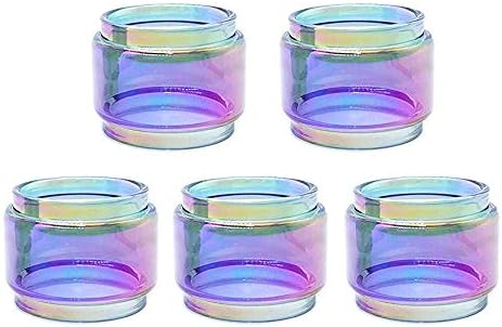Myuanc smok TFV8 Baby Replacement Glass Tube Rainbow Bulb 5PCS (Rainbow)