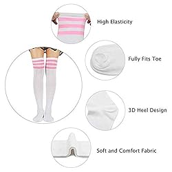 Football Soccer Socks,Totalmall Unisex Stripe
