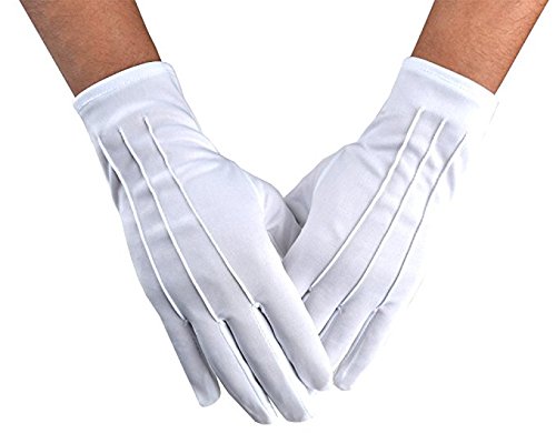 image for dasdsda Giorrox White Men's & Women's Universal Gloves Formal Gown Che