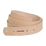 Weaver Leather Belt Blank with Snap Holes, Natural, 1 1/2