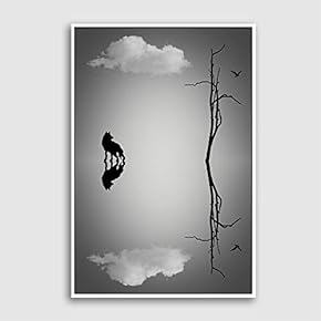 Framed Canvas Wall Art for Living Room, Bedroom Sky Canvas Prints for Modern Home Decoration Ready to Hang - 16"x24" inches