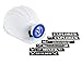 Light-up Hard Hat Including Miner, Railroader, Builder and Spelunker Helmet Labels (White)
