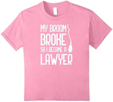 Kids Broom Broke Became Lawyer DIY Costume Office Job 8 Pink