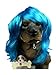 Tanya Pet Supplies -Dog Costumes Blue Wavy Syethetic Hair Pet Dog Cat Wigs-Gift