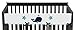 Blue Whale Collection Long Front Rail Guard Baby Teething Cover Crib Protector Wrap