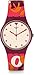 Swatch Men's Intensamente GR171 Red Rubber Swiss Quartz Fashion Watch
