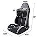 Pair of Full Reclinable T100 Type-R (Gray & Black) Racing Seat+Adjustable Sliders