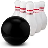 Toydaloo Giant Inflatable Bowling Kids Set 7 Piece - Jumbo Bowling Pins Outdoor Yard Game | Large Oversize Sports Games for Kids 3 and Up - Beach | Camping | Parks | Sporting Events | Party