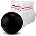 Toydaloo Giant Inflatable Bowling Kids Set 7 Piece - Jumbo Bowling Pins Outdoor Yard Game | Large Oversize Sports Games for Kids 3 and Up - Beach | Camping | Parks | Sporting Events | Party