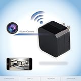ieleacc - Spy Camera Wireless Hidden - Wifi Remote View - Wall Charger Spy Camera- Alarm Message - Motion Detection - HD 1080P - Home Small Mini Security - Nanny Cam -Hidden Surveillance Camera System