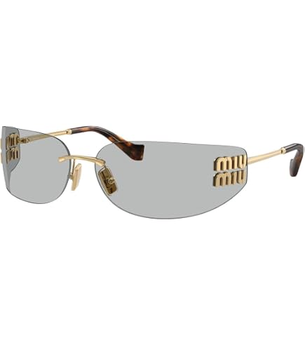 Amazon.com: Miu Miu CORE COLLECTION MU 52VS ZVNQZ9 Pale Gold Metal