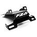 Fender Eliminator Black Logo Plate Holder Compatible with Yamaha FZ6 Fazer (2006-2008) Fender Eliminator License Plate Holder Tidy Tail Billet Aluminum Motorcycle Black