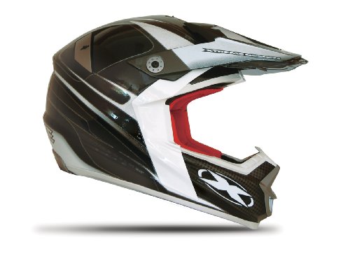 Xtreme X-Drive Wedge Graphic Off-Road Helmet (Black/Gray, X-Small)