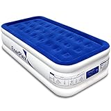 EnerPlex Premium 2019 Upgraded Dual Pump Luxury Air Mattress Airbed with Built in Pump Raised Double High Blow Up Bed for Home Camping Travel 2-Year Warranty