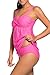 HOTAPEI Summer Swimsuit Women Two Piece Rosy X-Large