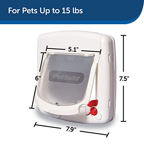 PetSafe Exterior / Interior Cat Door 4Way Locking Pet Door Flap