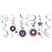 High Riding Western Party Hanging Swirl Ceiling Decoration, Foil, Pack of 12