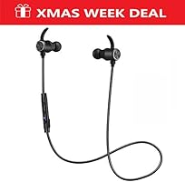 ENACFIRE Bluetooth Headphones, Bluetooth V4.1 Wireless Earbuds aptX Stereo Earphones for Sports with Built in Mic and up to 8H Playtime BT515 (Black)