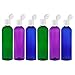 MoYo Natural Labs 4 oz Travel Bottles, Empty Travel Containers with Flip Caps, BPA Free PET Plastic Squeezable Toiletry/Cosmetic Bottles (Neck 20-410) (Pack of 6, Psychedelic)