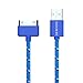 Go Beyond (TM) 3FT 30 Pin Nylon Woven Braided USB Charging/Data Sync Cable for Apple iPad 1/2 / 3, iPhone 4/3 and iPod (3FT Blue)