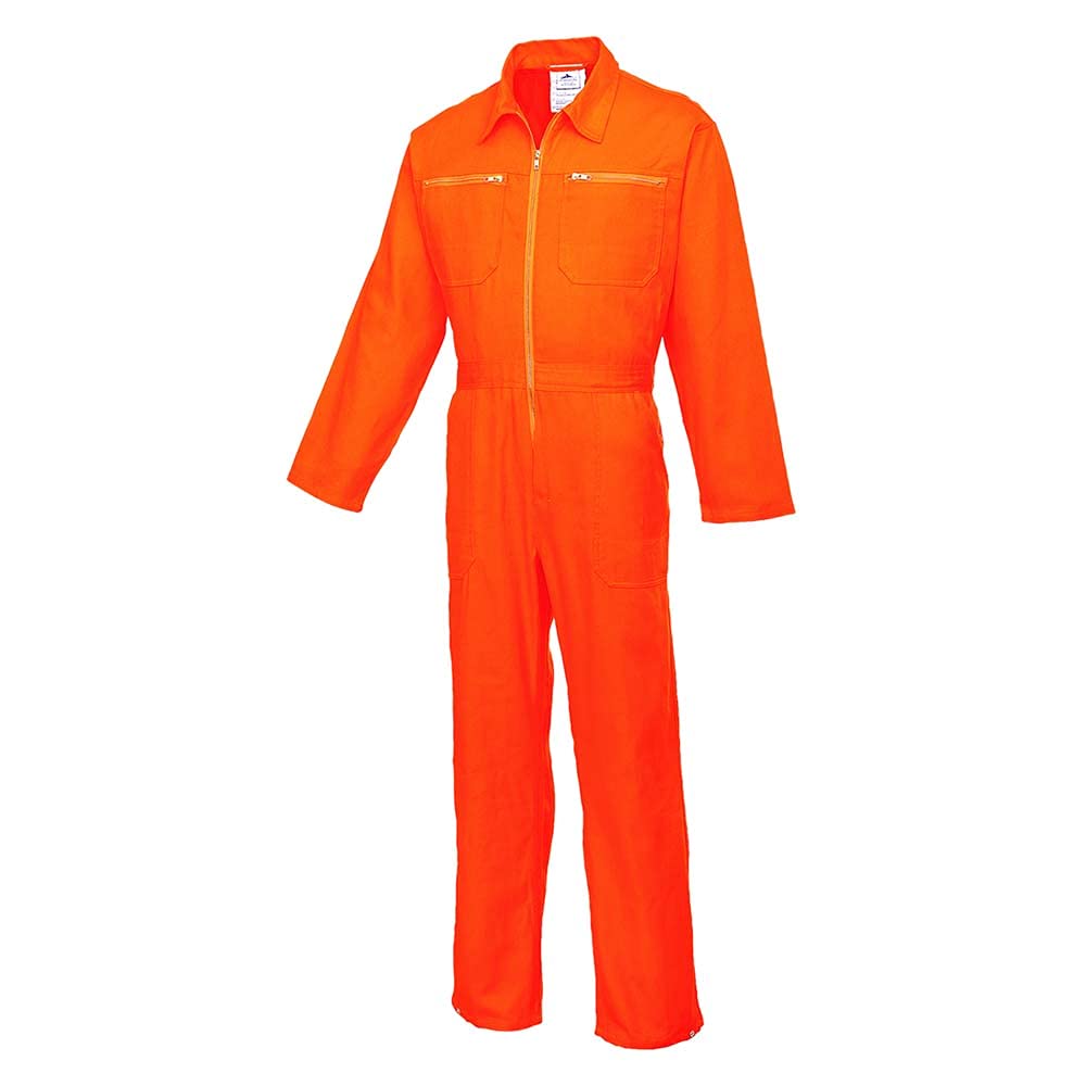 Portwest Cotton Boilersuit, Size: M, Colour: Orange, C811ORRM