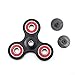Cppslee Hands Fidget Spinner Toy Stress Reducer- Perfect For ADD, ADHD, Anxiety, and Autism Adult Children (black + red)