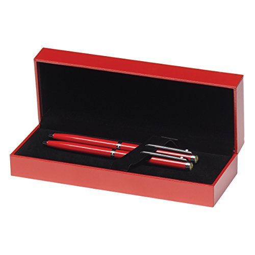 Sheaffer Ferrari 200 Series, Rosso Corsa, Chrome Trim, Ballpoint Pen & 0.7mm Pencil Set (FE9950751)